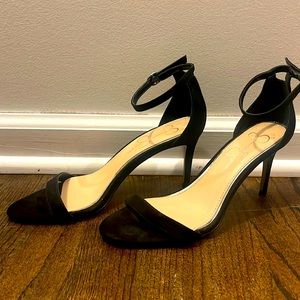 Jessica Simpson black suede heels